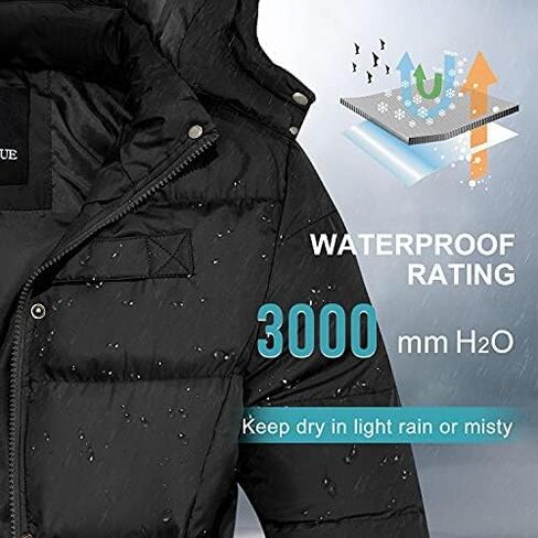 FARVALUE Women's Winter Coat Thicken Puffer Jacket Warm Bubble Coat with Removable Hood in Saudi Arabia