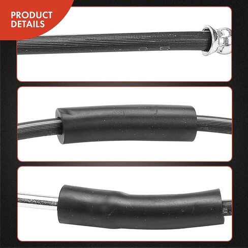 A-Premium Front Passenger Side Brake Hydraulic Hose Compatible with Select Jeep Models - Liberty 2002 2003 2004 2005 2006 2007 - Replace# 52128312AC in Kuwait