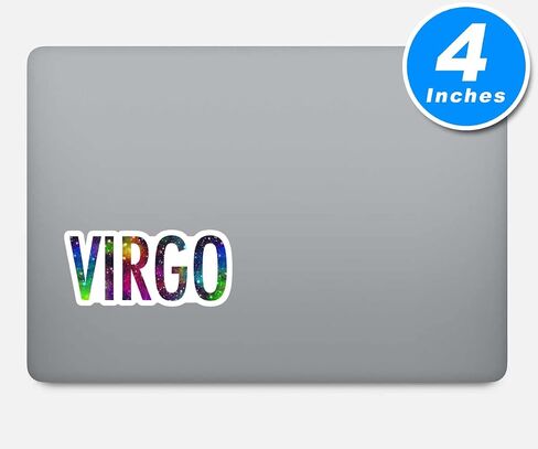 Virgo Astrology Sign Sticker Galaxy Astrology Stickers - 3 Pack - Set of 2.5, 3 and 4 Inch Vinyl Laptop Stickers - for Laptop, Phone, Water Bottle, Car & More Decal (3 Pack) S214639-3Pack in Saudi Arabia
