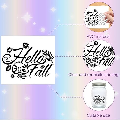 CREATCABIN 24Pcs Dandelion Decals Silhouettes Mason Jar Decor Lantern Laser Cutouts PVC Lamp Film Ornaments Silhouette for Frosted Glass Jars Scrapbook Wall Window Supplies 3.9x3.5Inch(No Sticker) in Saudi Arabia