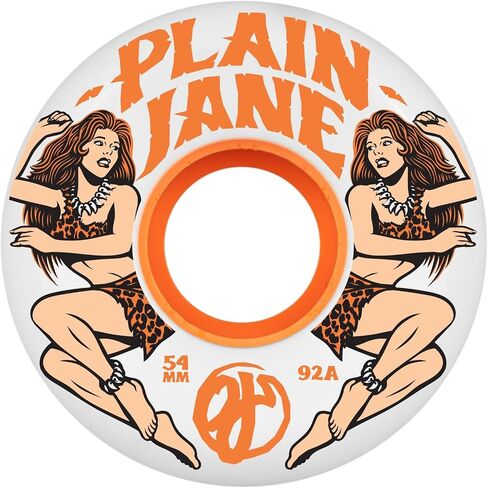 عجلات لوح تزلج OJ 54 مم Plain Jane Jungle Keyframe باللون الأبيض 92a in Kuwait