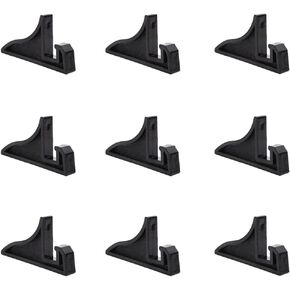 10 Pieces Album Stands Collectibles Card Holder Plate Easel Picture Album Bracket Easel Stands Photo Frame Display Stands Plate Stand Holder Picture Display Easel(Black, 1.2cm)