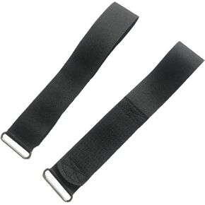 rockible 2X Exercise Bike Pedal Straps Rowing Machine Pedal Straps Adjustable Universal Elliptical Trainer Pedals Straps for Office