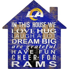Fan Creations NFL St. Louis Rams Unisex Los Angeles Rams House Sign, Team Color, 12 inch (N0880-LAR)