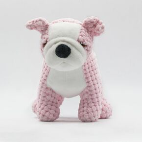 Unique Bulldog Squeaky Dog Toy - Plush Dog Toy Squeaky - Adorable Dog Squeaky Toy - Crinkle Dog Toy with Squeaker - Squeaky Toy for Puppies, Small, Medium and Large Dogs in Saudi Arabia