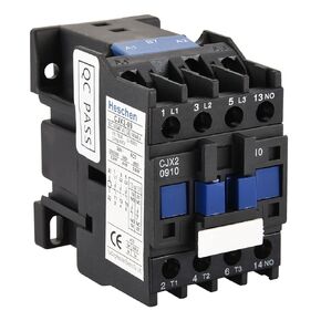 AC Contactor, CJX2-0910, 220V 50/60Hz Coil, 3P, 3 Pole, Normally Open, Ie 9A Ue 380V
