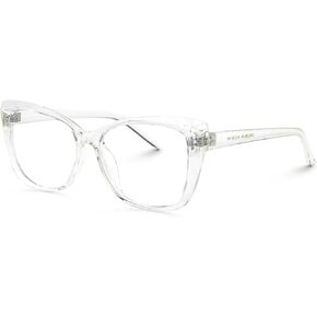 VOOGLAM Crystal Cat Eye Blue Light Blocking Eyeglasses for Women Anti UV Eyestrain Eyewear Raquel