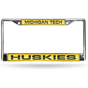 Rico Industries NCAA Unisex Laser Cut Inlaid Standard Chrome License Plate Frame