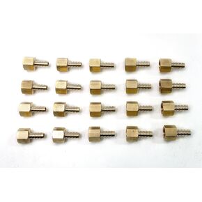Generic Brass Barbed Fitting Coupler/Connector 5/16-Inch Hose Barb x 3/8-Inch Female NPT (Pack of 20)