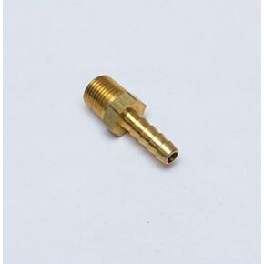 3/16" Hose ID / Hose Barb to 1/8" Male NPT MIP MPT Straight Brass Fitting Fuel / Air / Water / Boat / Gas / Oil WOG
