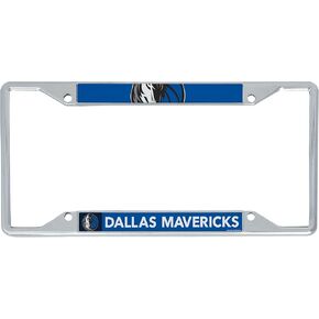 Desert Cactus Dallas Mavericks Team NBA Metal License Plate Frame for Front or Back of Car Officially Licensed (Up Close)
