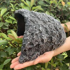 Oversize Reptile Hides and Caves Resin Rock Reptile Aquarium Habitat Hideouts Large Reptile Hiding Cave Lizard Hiding Spot for Bearded Dragon Snakes Tortoise Aquarium Terrarium Hideaway