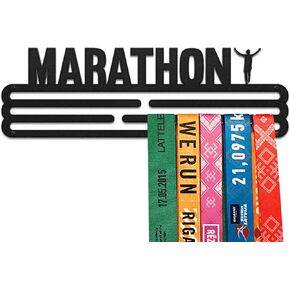Marathon Sports Medal Hanger Display | Steel Holder Rack | Wall Mount Frame
