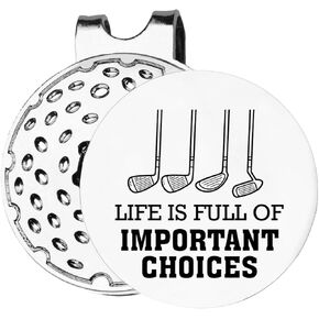 TSUYAWU Life مليئة بالخيارات المهمة، علامة جولف مع مشبك قبعة مغناطيسي، هدية مبتكرة للجولف - إكسسوارات جولف هدايا لمحبي الجولف والرجال والنساء in Kuwait