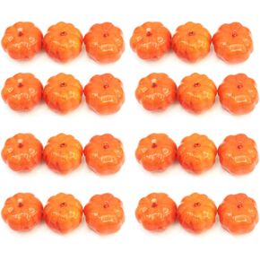 30 pcs Lifelike and Realistic Artificial Fall Harvest Mini Pumpkins for Decorate and Party