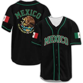 Eagle Mexico Baseball Jersey, Mexico Soccer Jersey for Men, Mexico Breathable Shirt, Sport Gift