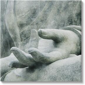 Stupell Industries Buddha Meditation Hands Canvas Wall Art by LSR Design Studio