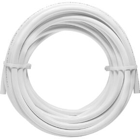 3/8" OD NSF Certified 25 Feet Length Tubing for Reverse Osmosis De-ionized Water Filtration Systems, Refrigerators, and Other Appliances (3/8" OD, 25', White)