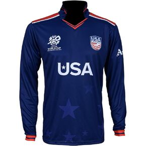 T-Shirt 2024 World Cup New Team USA Jersey T20 Cricket WC USA Cricket Team, Blue in Saudi Arabia