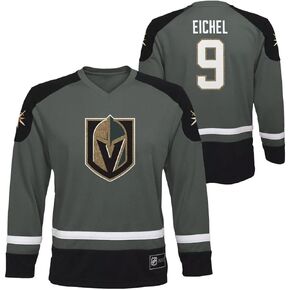 Outerstuff Jack Eichel Vegas Golden Knights #9 Boys Size 4-18 Player Name & Number Jersey Shirt