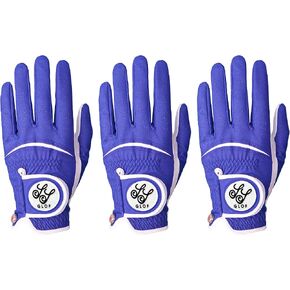 Men's Golf Glove High Grade Leather Left Hand Right Hand value Three Pack Small/Medium/Large/XL