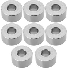 8Pcs 304 Stainless Steel Spacer Sleeve M8 Unthreaded Bushing Gasket IDxOD 8.2x20mm Height 10mm for Mechanical Power Equipment Metal Devices