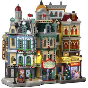 Lemax The Holly Jolly Hotel, Battery Operated (4.5V) #35028