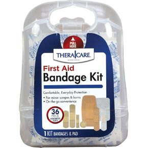 Thera|Care First Aid Bandage Kit | Assorted, 36 Count