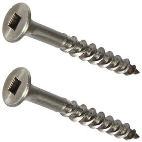 #8 x 2-1/2 Square Drive Deck Screws 316 Stainless Steel - 100/Bag