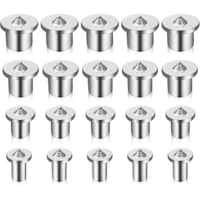 20pcs Solid Dowel and Tenon Center Transfer Plugs, Doweling Centering Pins Drill Hole Tool for Woodworking Tool Accessories(6 8 10 12 mm)