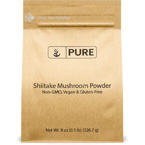PURE ORIGINAL INGREDIENTS Shiitake Mushroom (8oz) Black Forest Mushroom, Herbal Extract, Traditional Supplement.