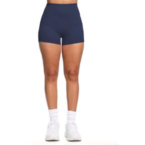 Aoxjox Women’s Biker Shorts Hidden Scrunch Butt Lifting High Waist Tummy Control Gym Workout Yoga Short