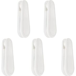 ECSiNG 5PCS Blinds Handles Curtain Cord Weights Pull String Pendants for Vertical Blind Roller Blinds Drapes Window Shutter White Plastic 85x35mm 53g