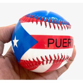 Puerto Rico flag Baseball ball Boricua Puerto Rican sports baseballs Team Sports PR Play Ball with Pride or Collect Your Boricua Heritage