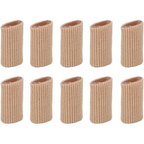 10Pack Gel Toe Protector,Silicone Toe Sleeves Pad,Toe Cushion Tube Finger Sleeve,Relief Toe Pressure Pain,Corn and Calluses Remover(Small)