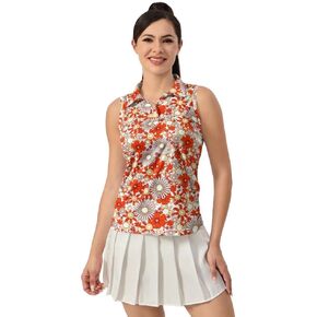 Women's Sleeveless Golf Top Golf Shirts Funny Golf Apparel Athletic Golf Moisture Wicking Sleeveless Polo Shirt