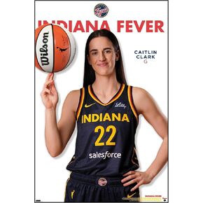 Trends International WNBA Indiana Fever - Caitlin Clark Feature Series 24 Wall Poster, 22.37" x 34.00", Premium Unframed Version