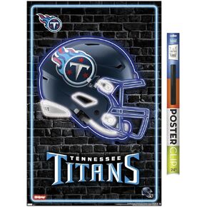 Trends International NFL Tennessee Titans - Neon Helmet 23 Wall Poster