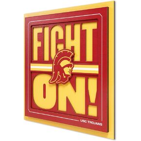 YouTheFan NCAA USC Trojans Slogan Series 3D Wall Art