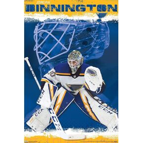 Trends International NHL St. Louis Blues - Jordan Binnington 19 Wall Poster, 22.375" x 34", Unframed Version