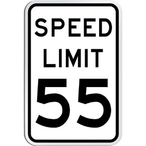Speed Limit 20-18 x 24 Road Sign. A Real Sign. 10 Year 3M Warranty