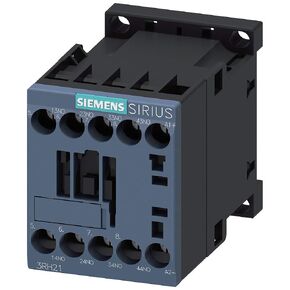 SIEMENS 3RH21401BB40 IEC Control Relay, 24VDC, 4NO, Size S00, Screw Terminal