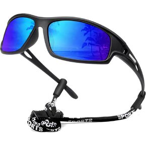 NSSIW Polarized Sunglasses-for-Men-Women Sports Mens-Sunglasses: Wrap Around Sun Glasses UV400 Running Fishing Golf