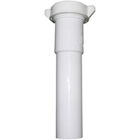 LASCO 03-4325 White Plastic Tubular 1-1/2-Inch by 12-Inch Slip Joint Extension with Nut and Washer