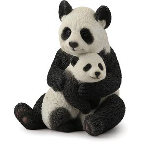 Veronese Design 4 1/2 Inch Mother Panda Hugging Cub Resin Animal Sculpture Hand Painted Collectible Figurine