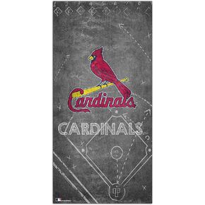 Fan Creations MLB St. Louis Cardinals Unisex St. Louis Cardinals Chalk Playbook Sign, Team Color, 6 x 12