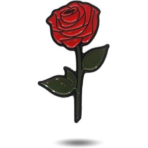 Rose Golf Ball Marker – Premium Enamel Golf Accessories – 1.25" x 2mm Golf Ball Marker – Custom Designed – for Personalizing Your Golf Game