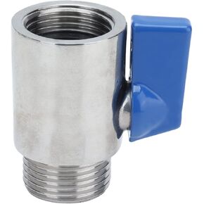 5/8 Stainless Valve, Beer Valve, 5/8 Inch Bsp Pn63 Mini Ball Valve Stainless Steel 304 Mini to Male Shut-Off Ball Valve for Beer Homebrew Tap Head