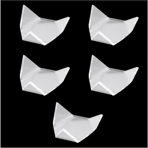 5PCS Clear Acrylic Triangle Display Holder Display Stand Pendant Ornaments Plastic Display Stands for Small Collectibles Display Easel Stands for Geodes Rock Mineral Agate Fossil Coral in Saudi Arabia