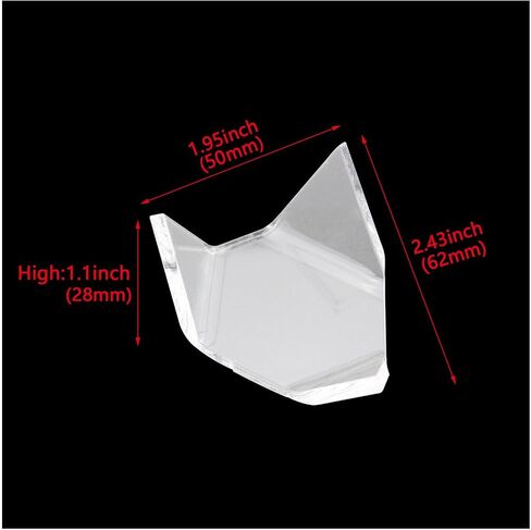 5PCS Clear Acrylic Triangle Display Holder Display Stand Pendant Ornaments Plastic Display Stands for Small Collectibles Display Easel Stands for Geodes Rock Mineral Agate Fossil Coral in Saudi Arabia